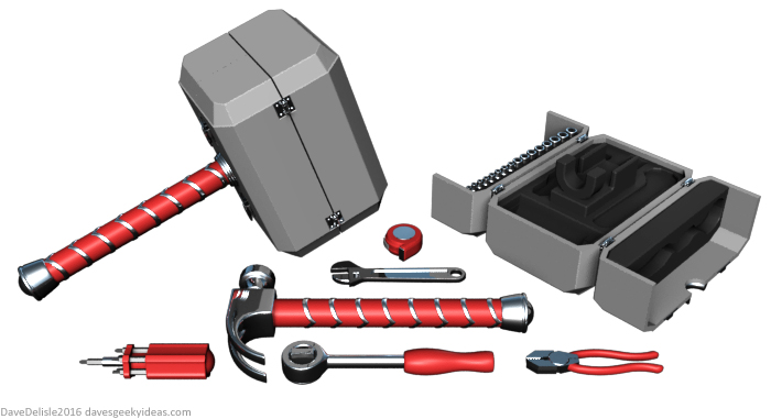 THOR Hammer Tool Kit by Dave's Geeky Ideas